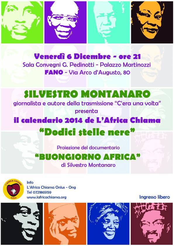 Silvestro Montanaro presenta a Fano il calendario 2014 de L'Africa Chiama