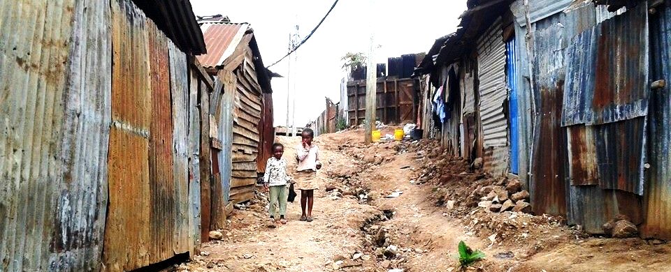foto della baraccopoli di Soweto (Kenya) 